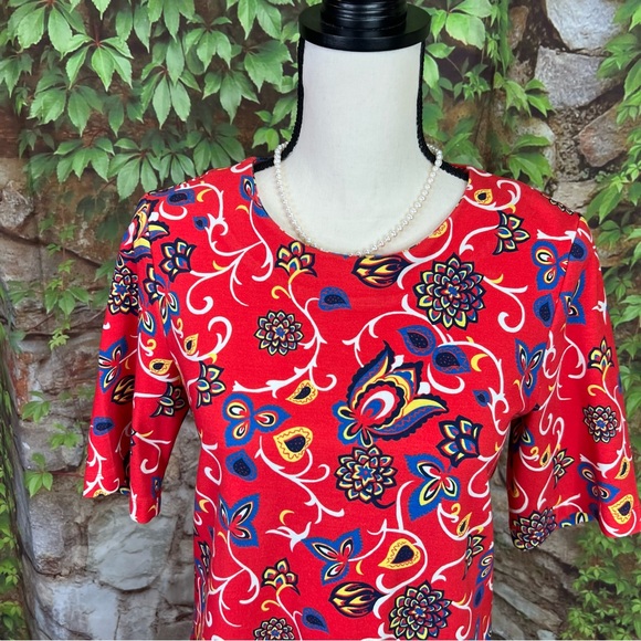 DRAPER JAMES Oak Hill Vines Hillsboro Floral Paisley Shift Dress, M - Picture 5 of 15